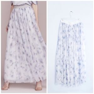 LC Lauren Conrad Floral Maxi Skirt